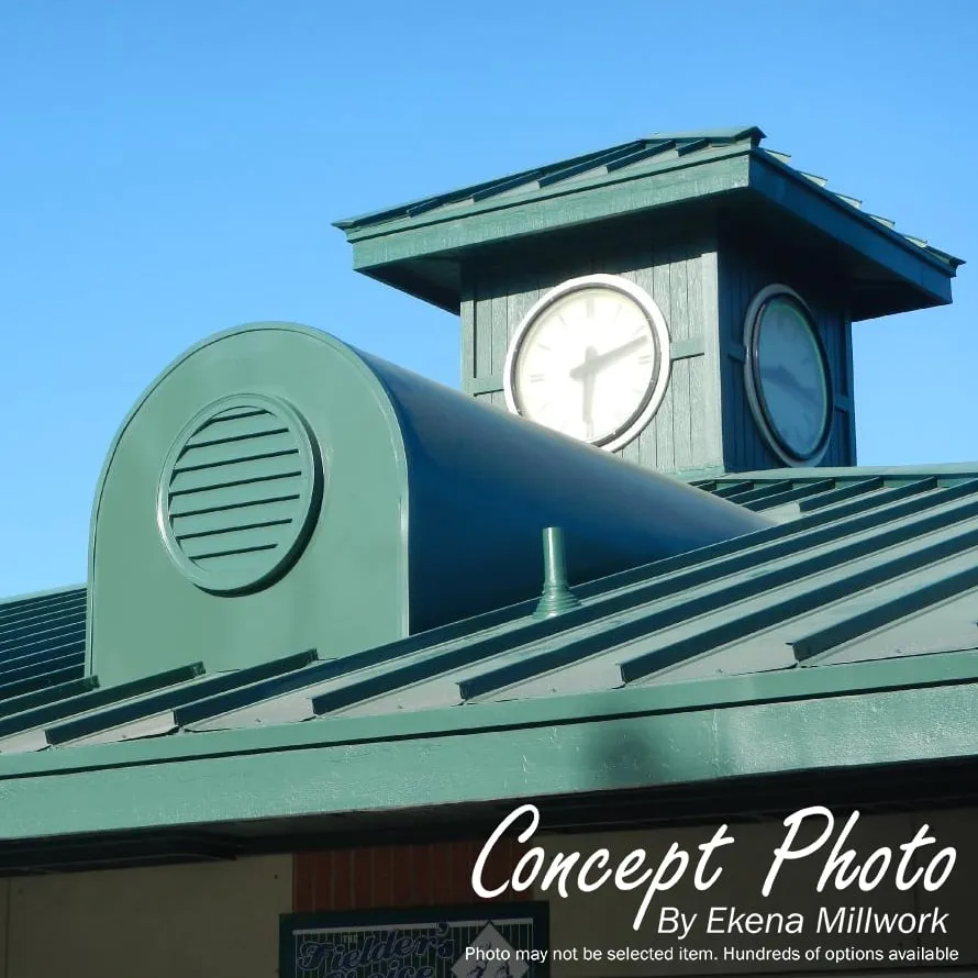 18'W x 15'H Rectangle Urethane Gable Vent Louver, Functional