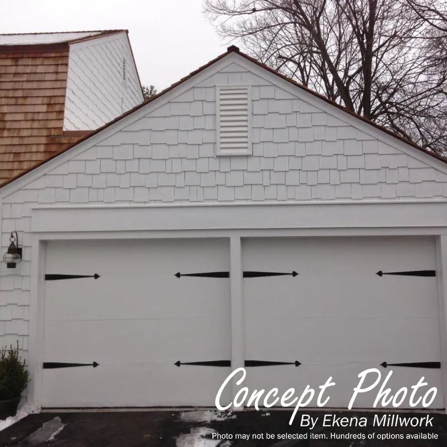 18'W x 15'H Rectangle Urethane Gable Vent Louver, Functional