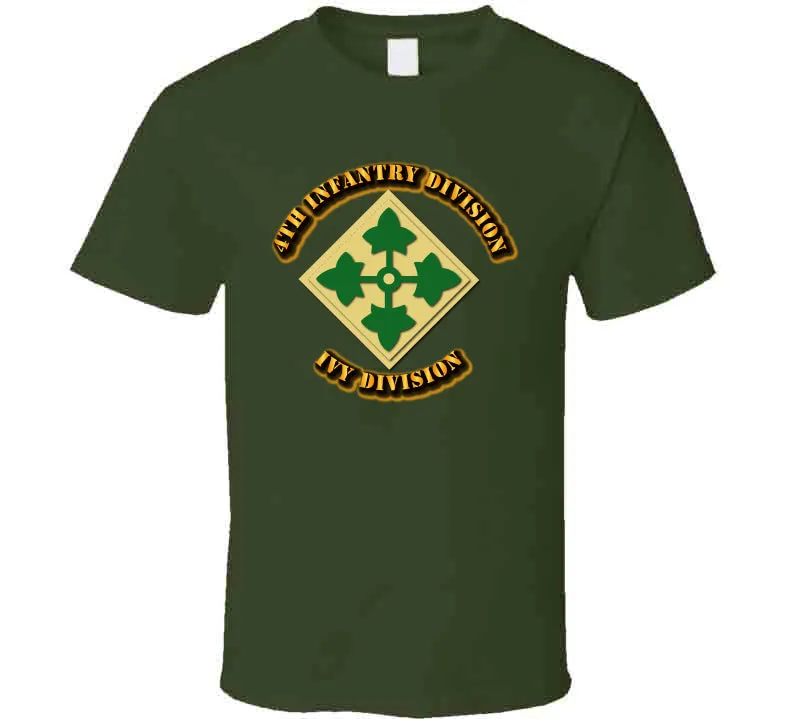4th Infantry Division - Ivy Division T Shirt