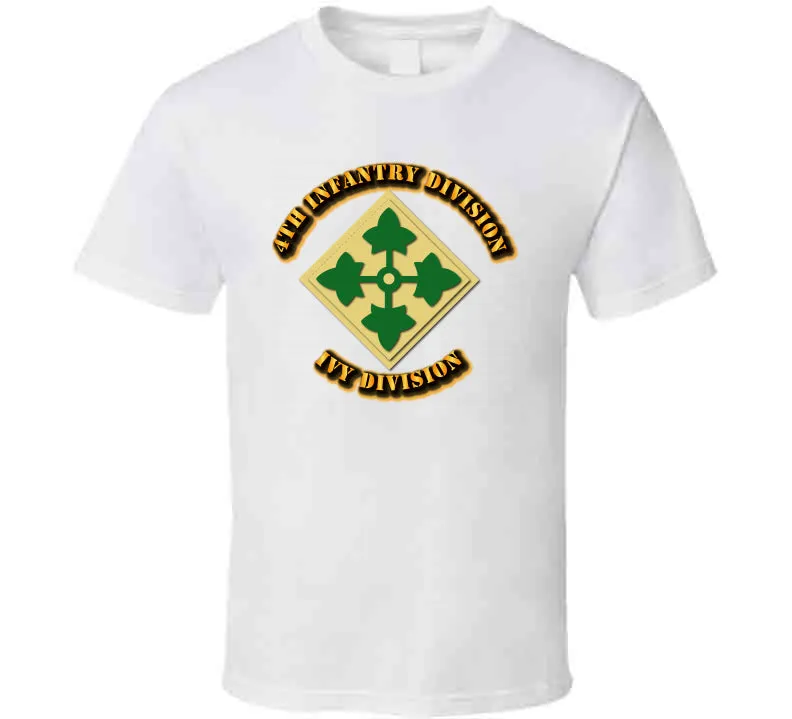 4th Infantry Division - Ivy Division T Shirt