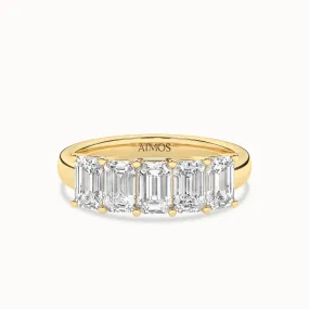 5-Stone Emerald Ring