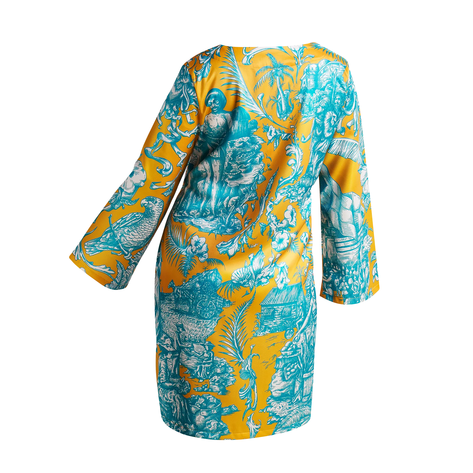 50TH INDEPENDENCE TUNIC DRESS-GOLD