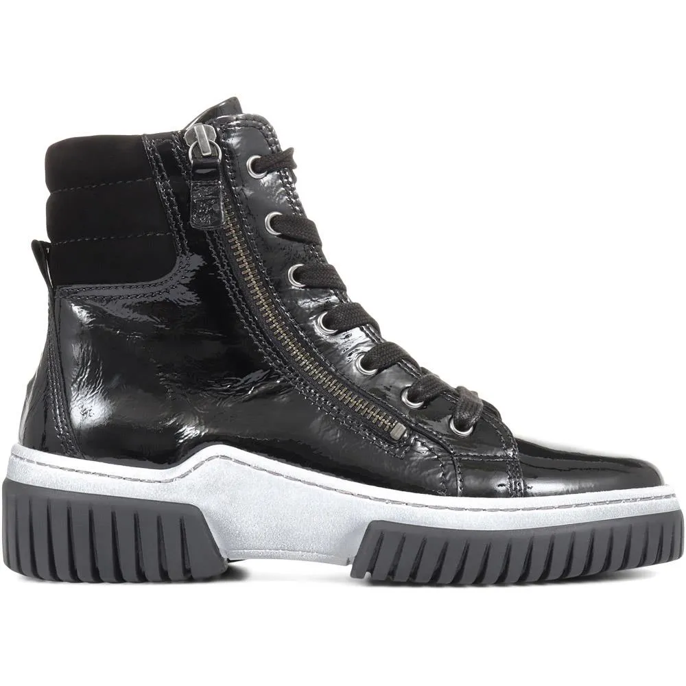 Acacia Leather High Top Trainers - GAB34518 / 321 161