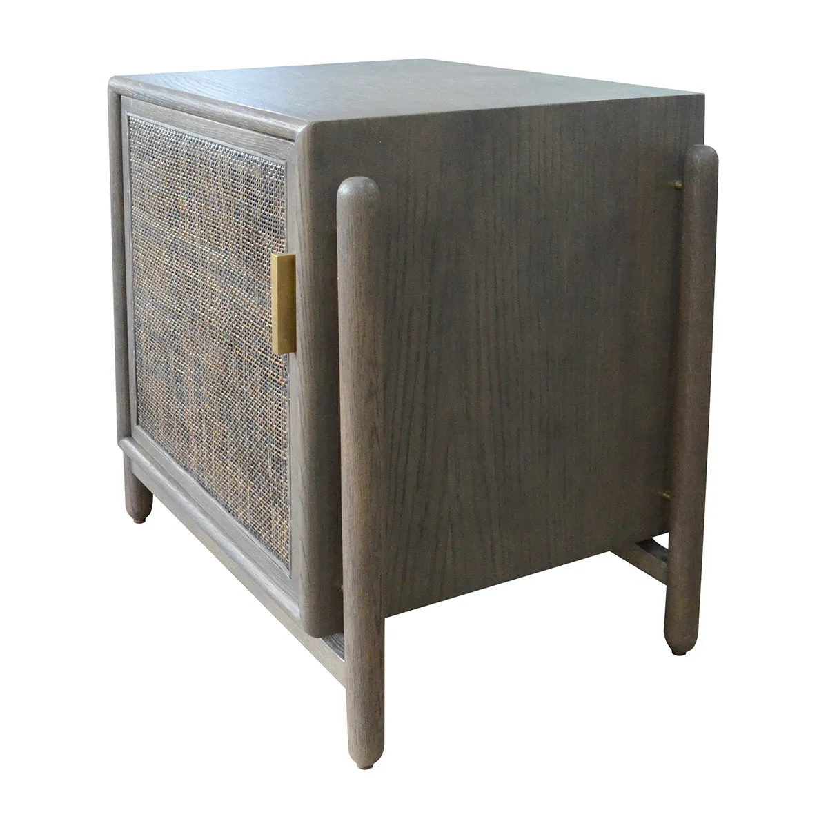 Alfa Rattan Left Bedside Table