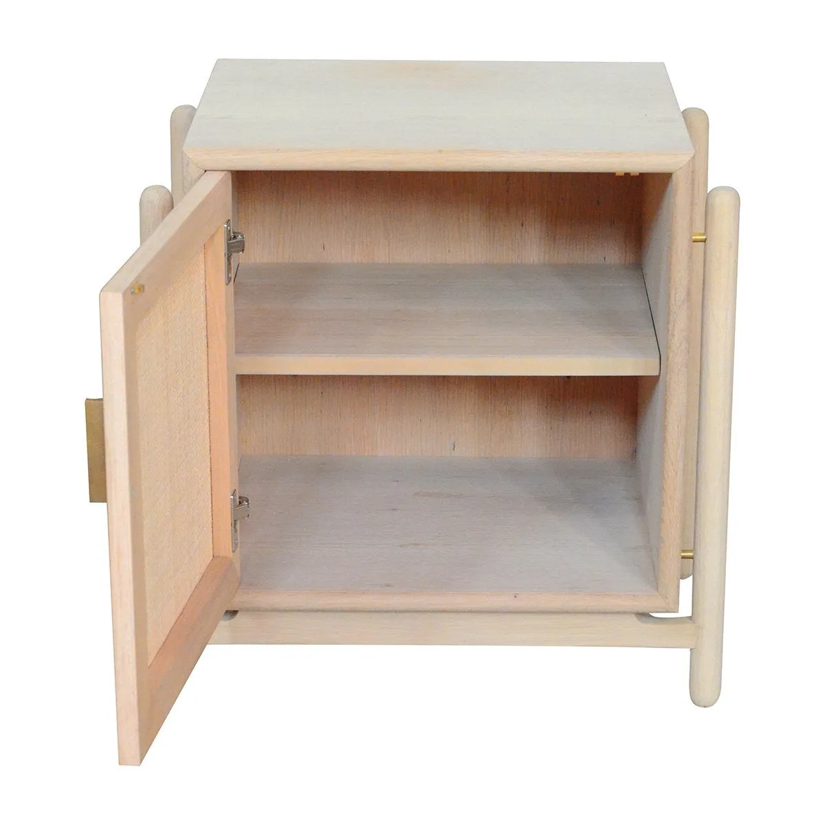 Alfa Rattan Left Bedside Table