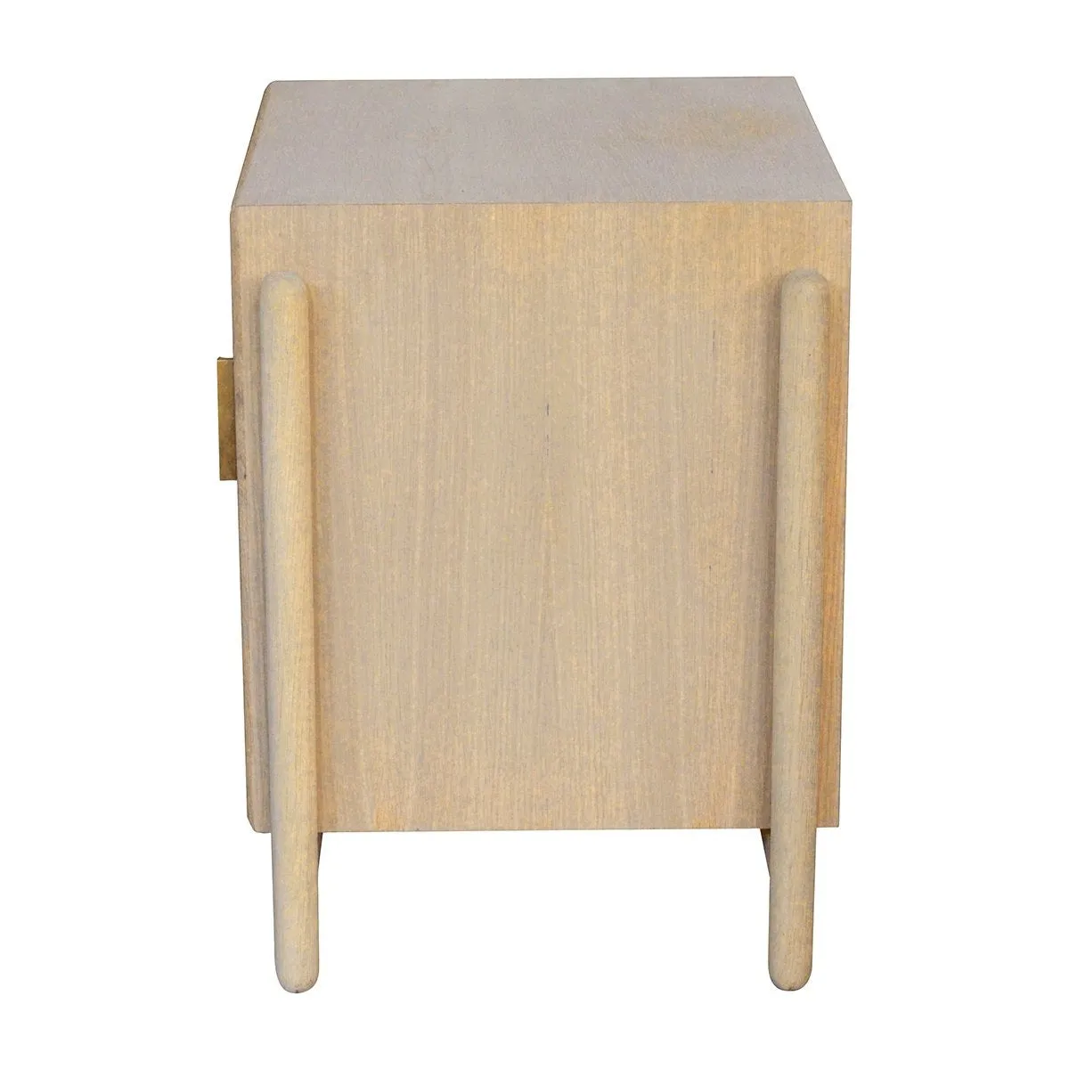 Alfa Rattan Left Bedside Table