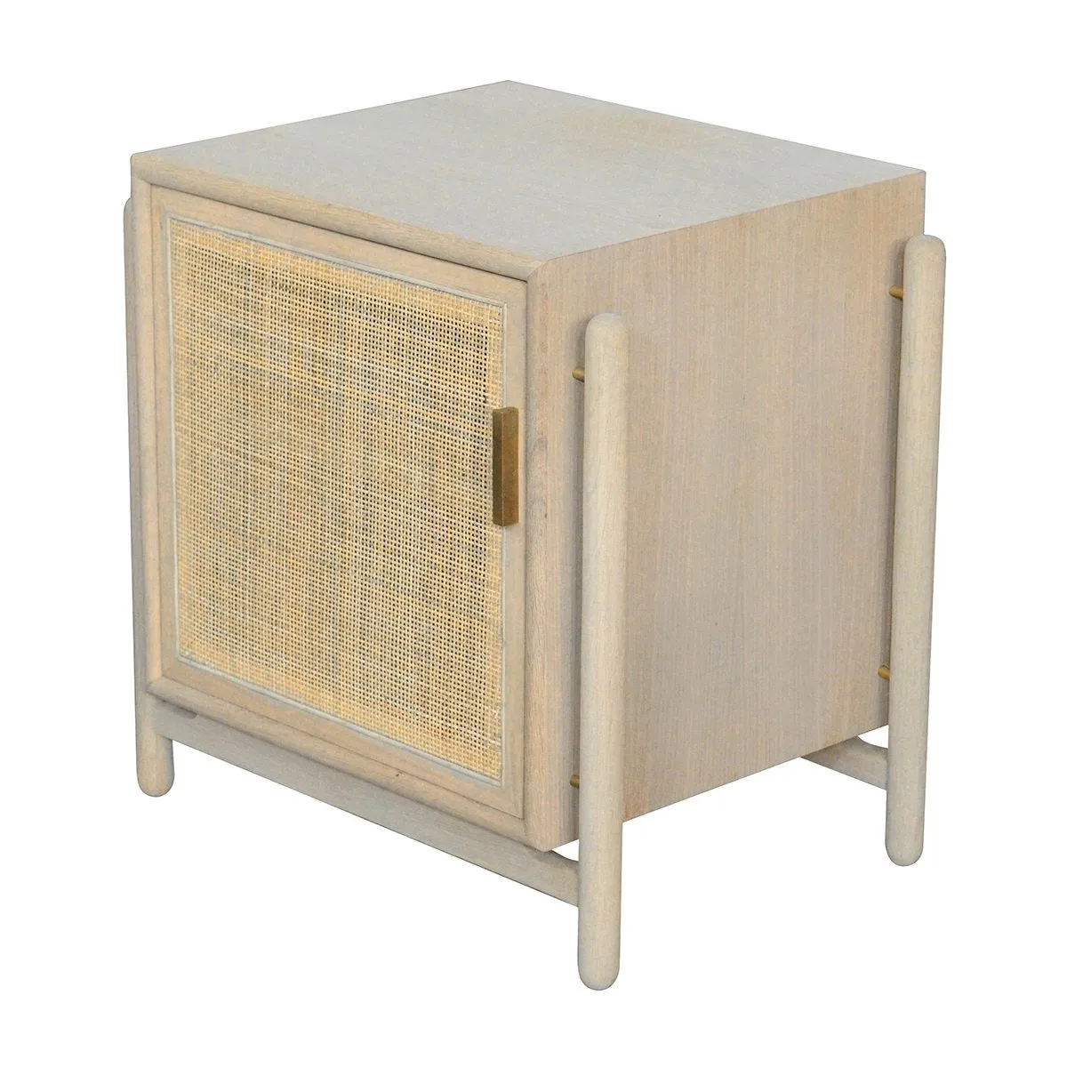 Alfa Rattan Left Bedside Table