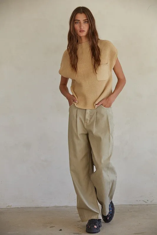 All Day Long Top (Oat)
