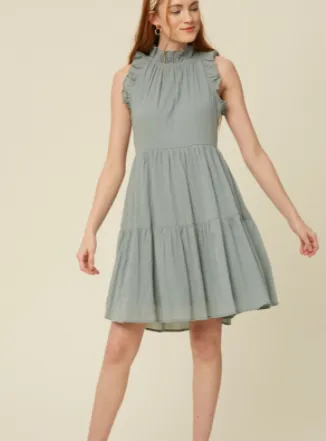 All the Frills Cotton Ruffle Dress