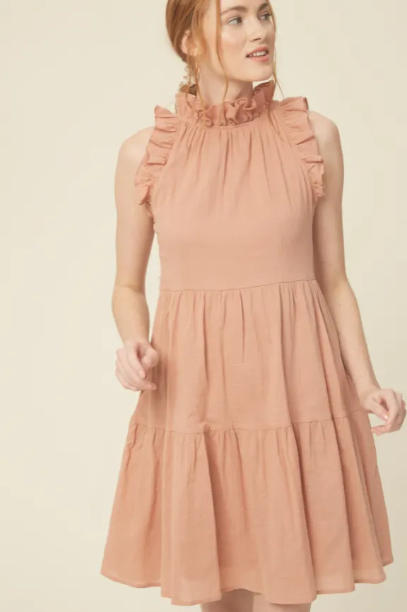 All the Frills Cotton Ruffle Dress