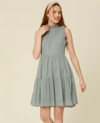 All the Frills Cotton Ruffle Dress