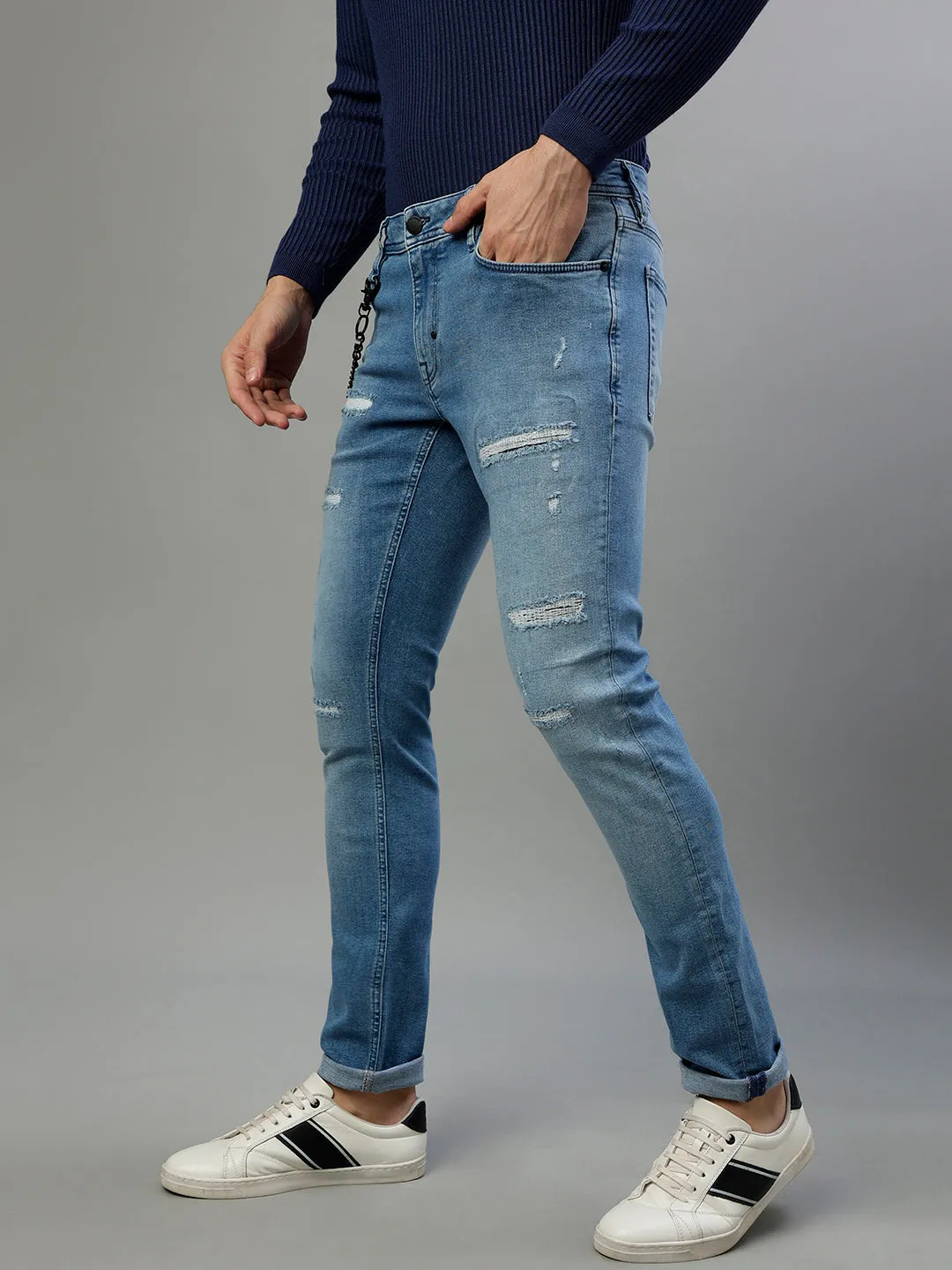 Antony Morato Men Solid Tapered Fit Jeans