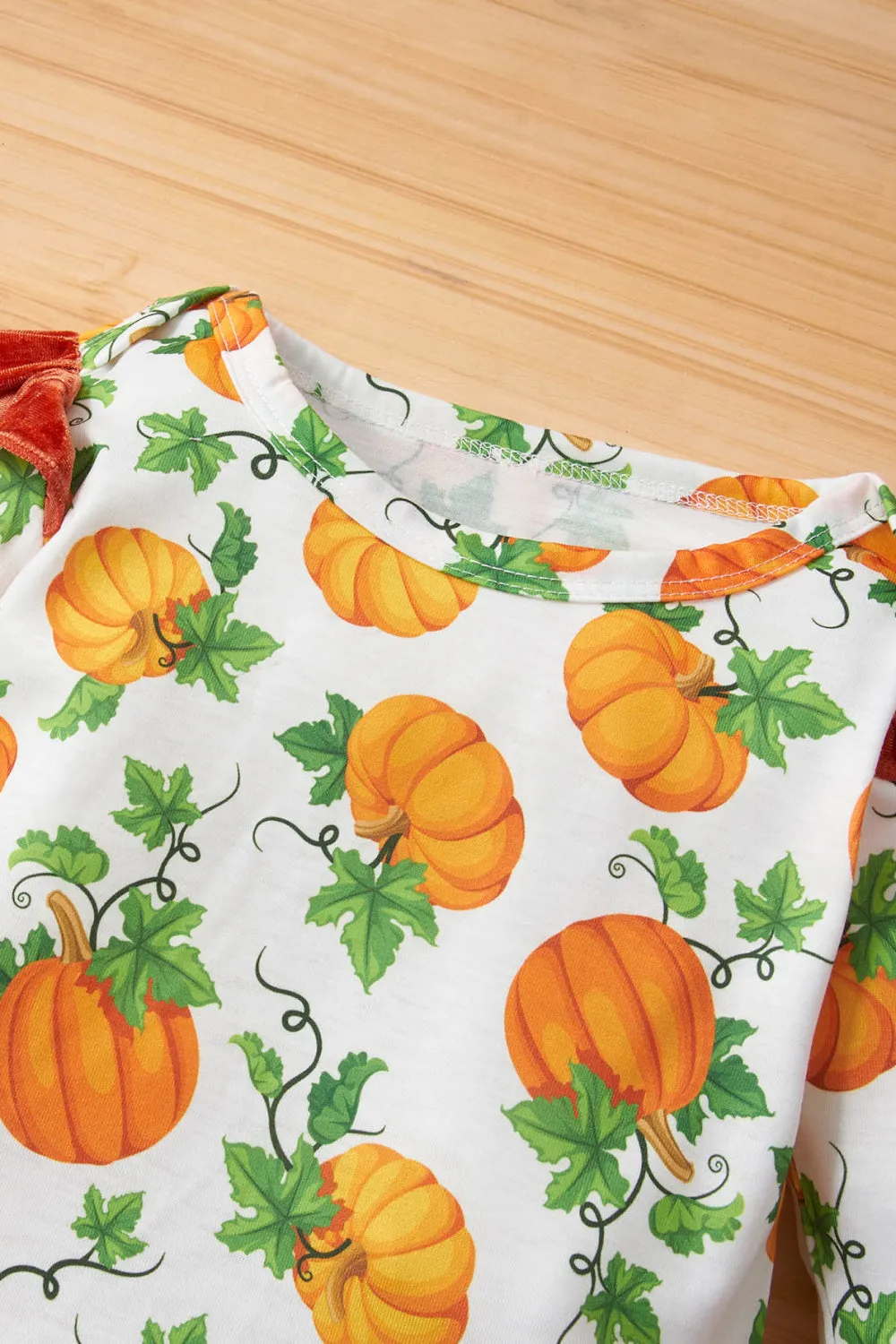 *App Exclusive* Baby Girls' Pumpkin Top and Velour Pants