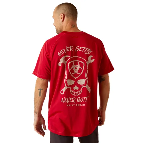 Ariat Men's Rebar Heat Fighter Jolly Wrencher Jester Red Work T-Shirt