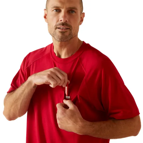 Ariat Men's Rebar Heat Fighter Jolly Wrencher Jester Red Work T-Shirt