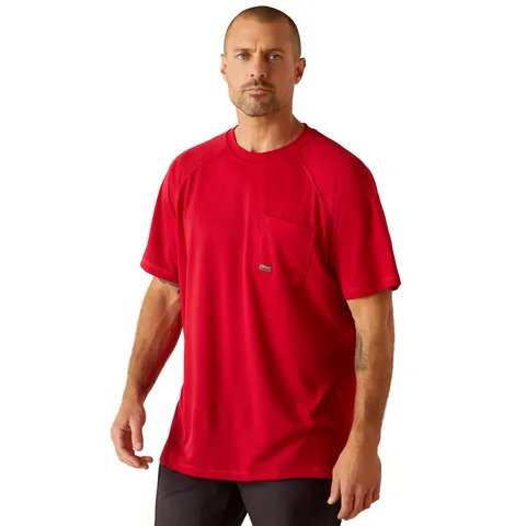 Ariat Men's Rebar Heat Fighter Jolly Wrencher Jester Red Work T-Shirt