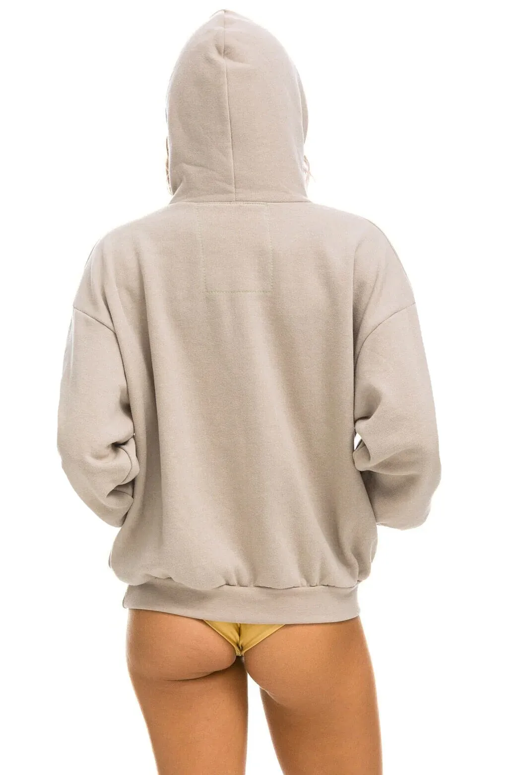 AVIATOR NATION  RELAXED PULLOVER HOODIE - SAND