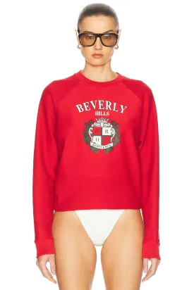 Beverly Hills Crest Soft Crewneck Sweatshirt