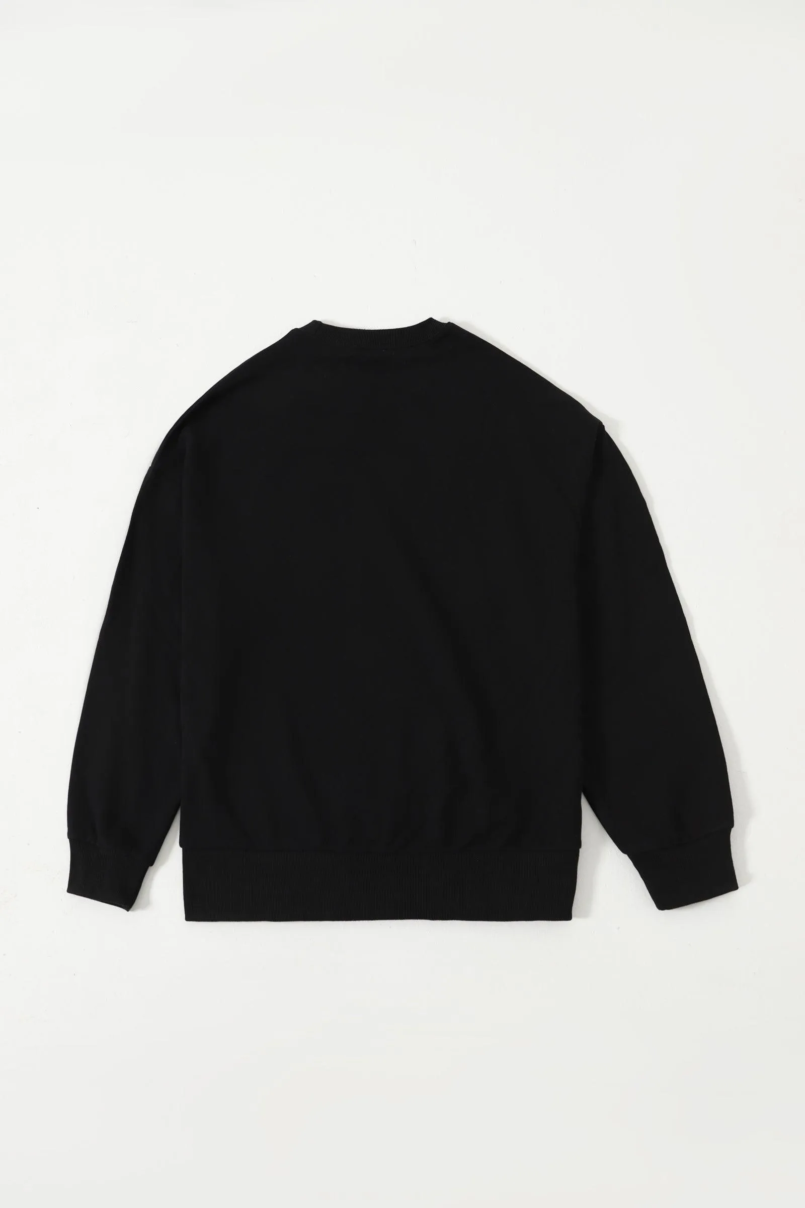 BLACK LONG SLEEVE LOGO SHIRT