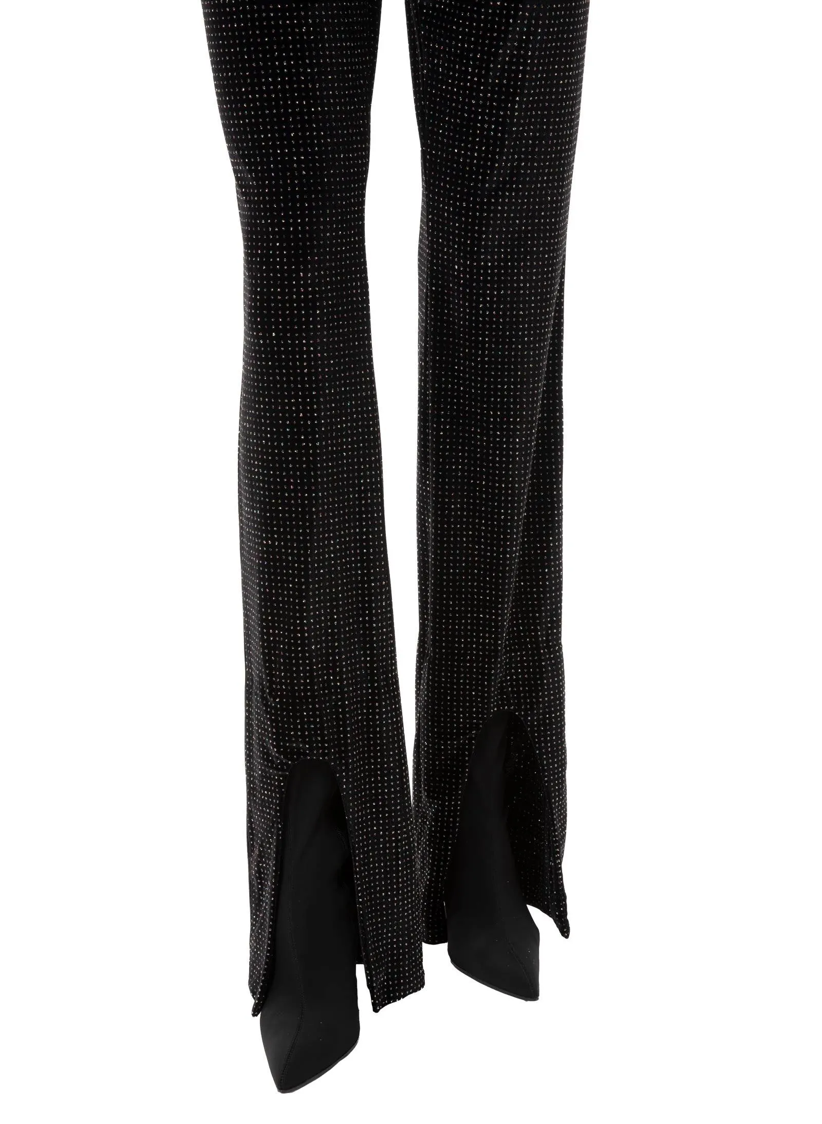 Black Sparckle Velvet Pants