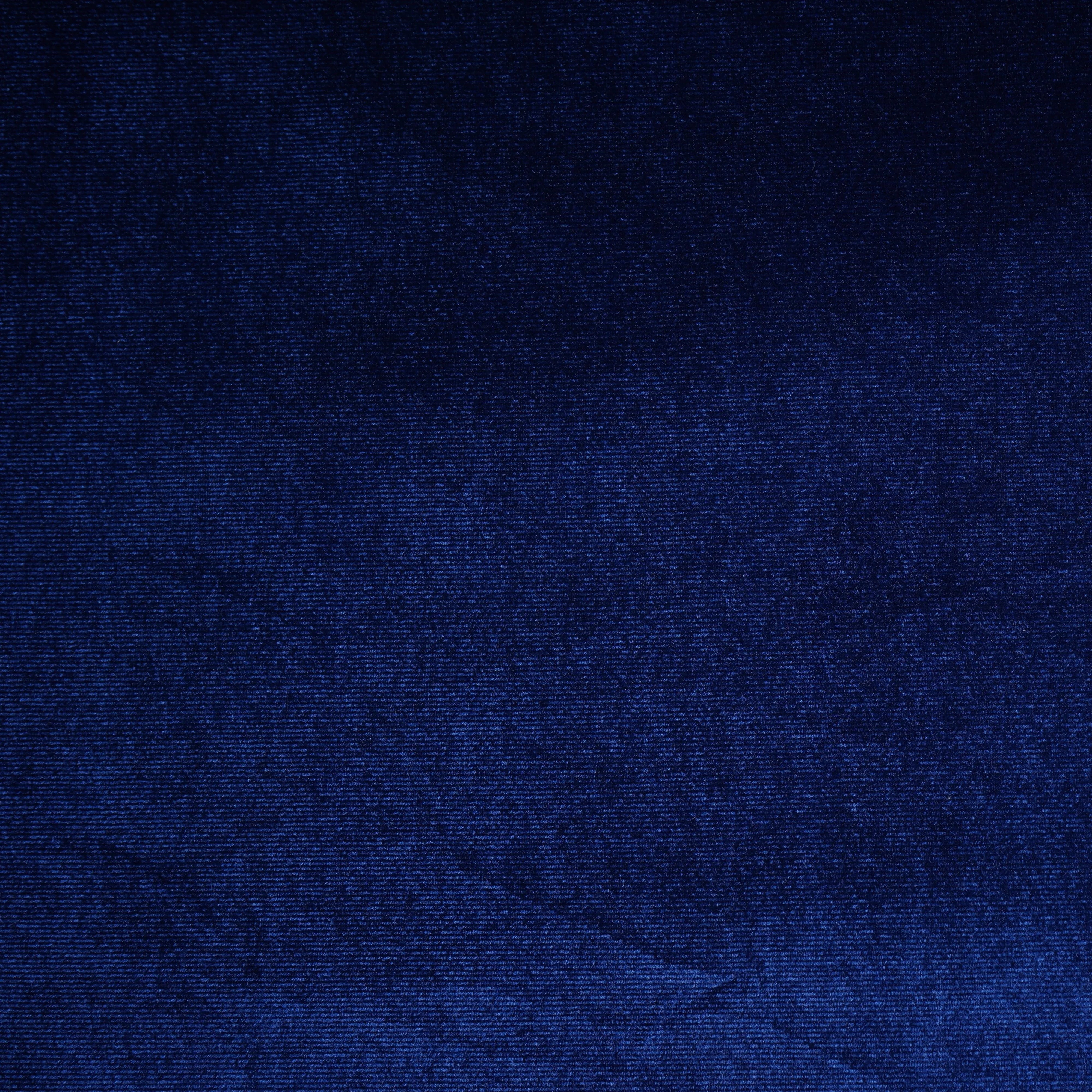 Blue Solid Velvet Silk Fabric 20388