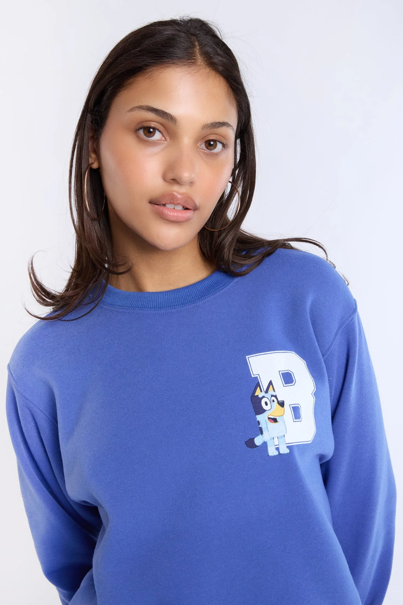 Bluey Graphic Crew Neck Sweatshirt