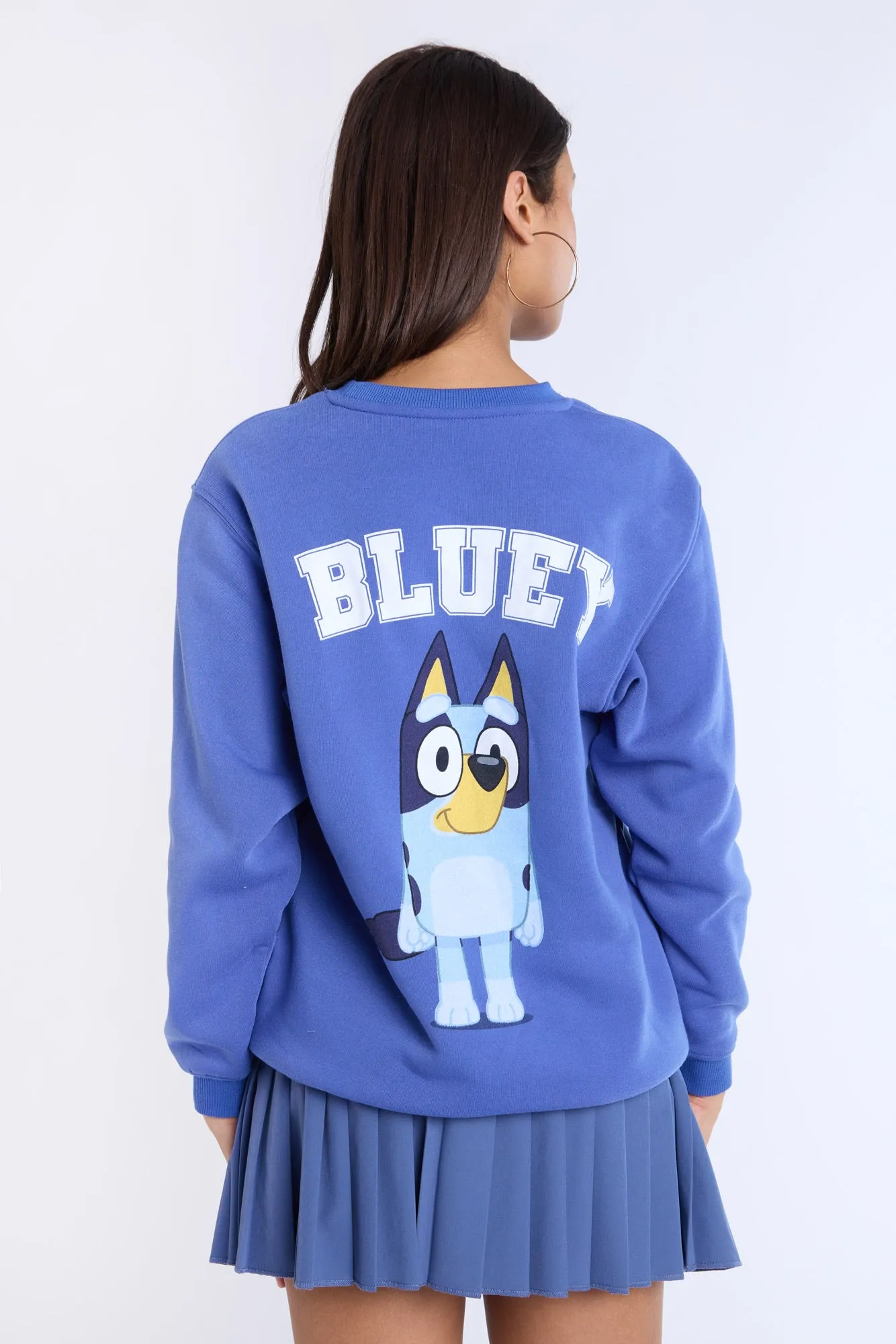 Bluey Graphic Crew Neck Sweatshirt
