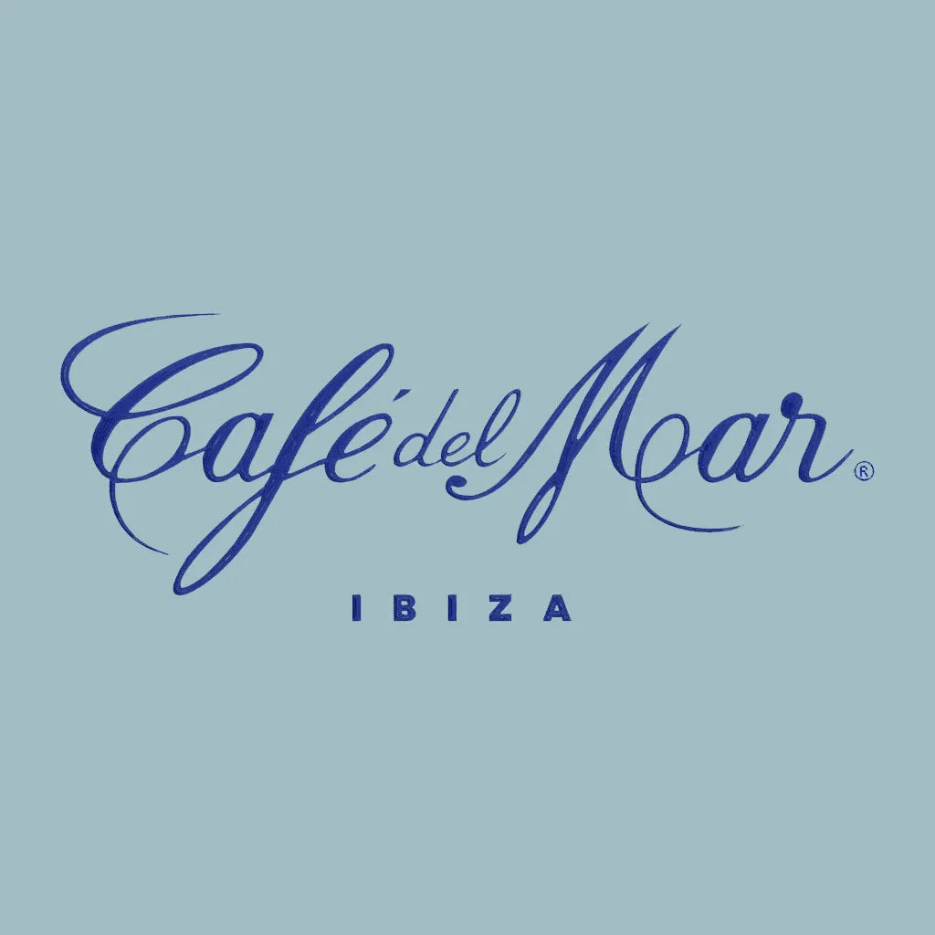 Café del Mar Ibiza Blue Embroidered Logo Unisex Sweatshirt
