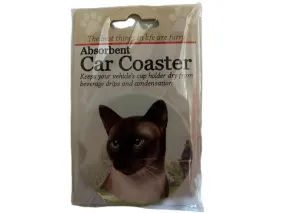 Car Coaster  Cat Siamese    232-7