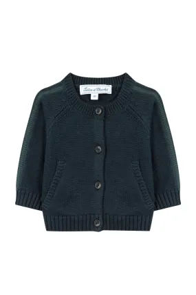 Cardigan - Navy knit