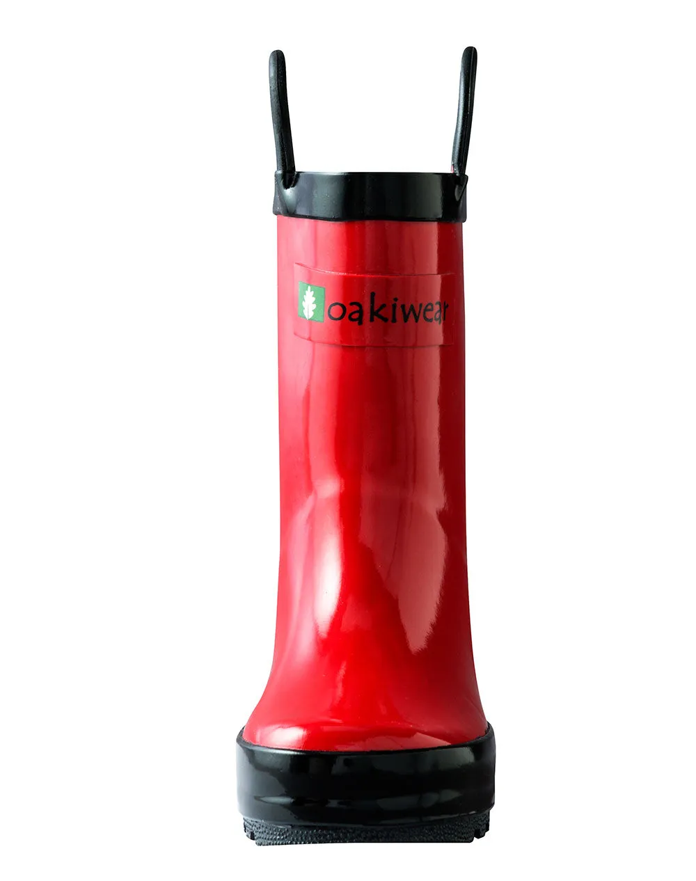CHILDREN’S RUBBER RAIN BOOTS, FIERY RED