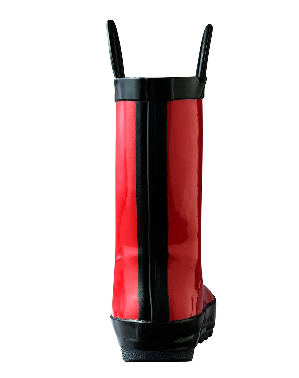 CHILDREN’S RUBBER RAIN BOOTS, FIERY RED