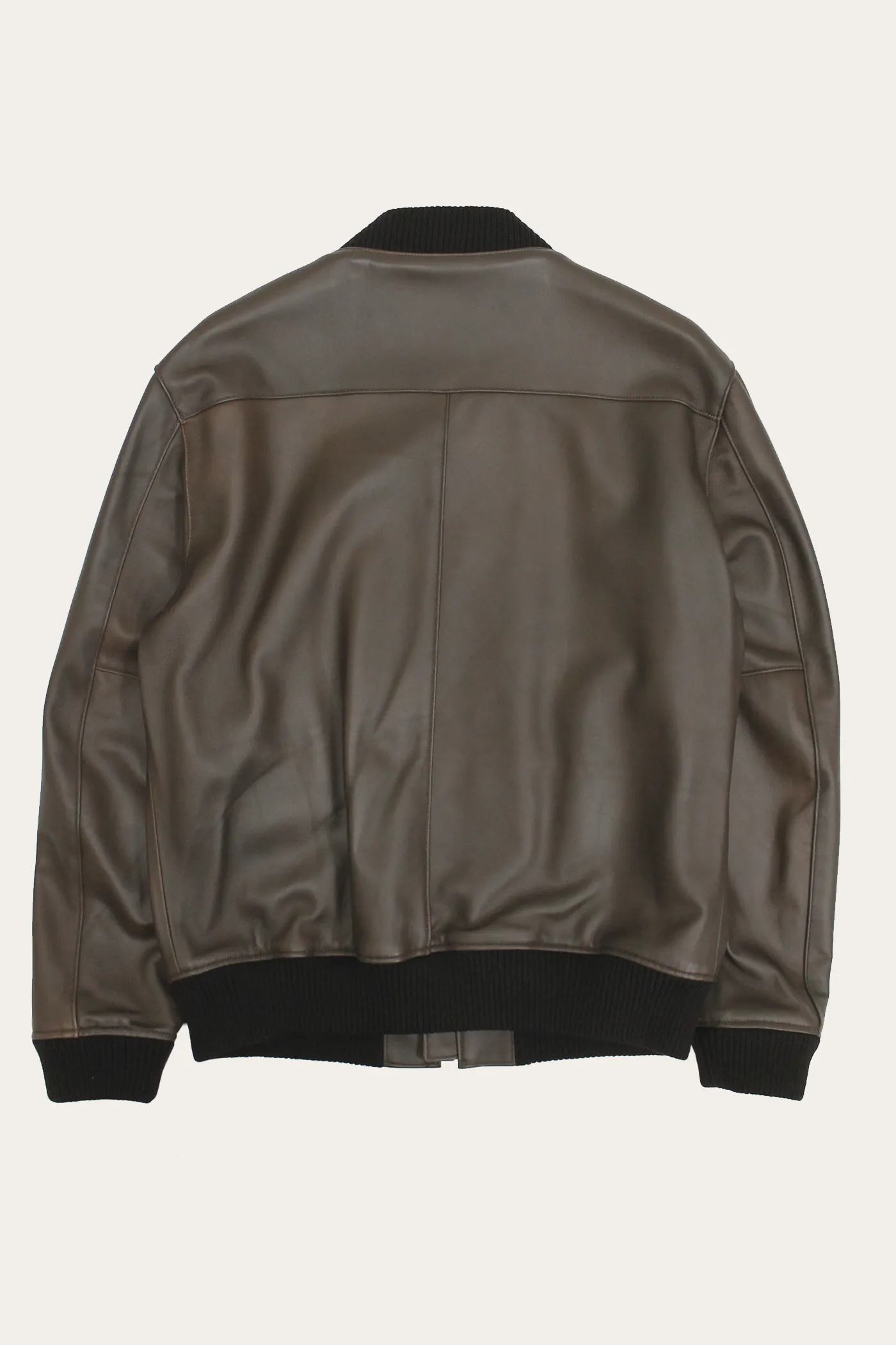 Classic Leather Bomber Jacket