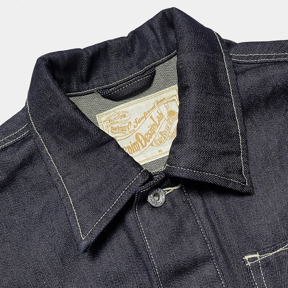 DDL 327-TYLER LUCKY-DT4 REGULAR FIT TYPE 4 KAIHARA MILLS DENIM JACKET-11.5OZ-HRH INDIGO