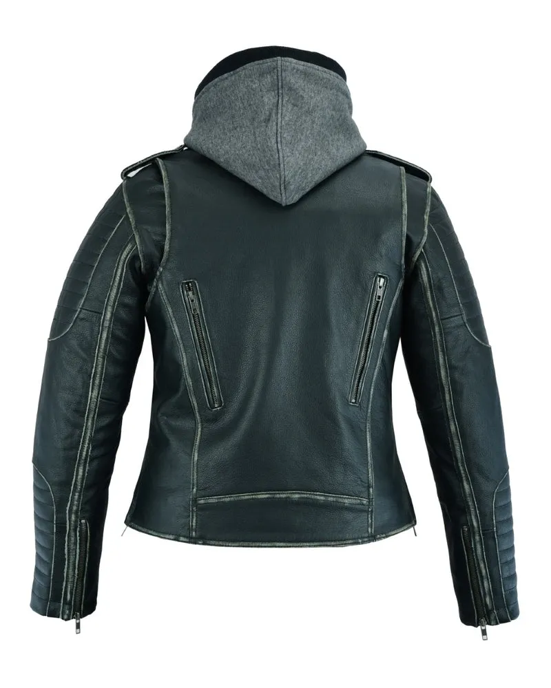 Distressed Modern MC Leather Jacket