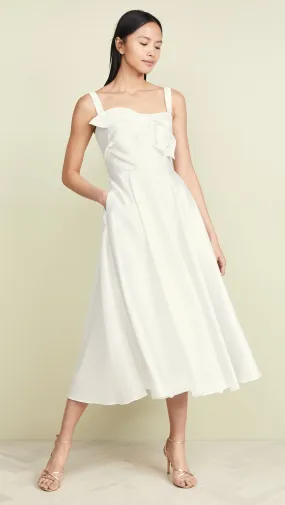 Dress 5723: Marchesa Notte "Tea Length with Draped Bodice" waist 26 STRAPLESS