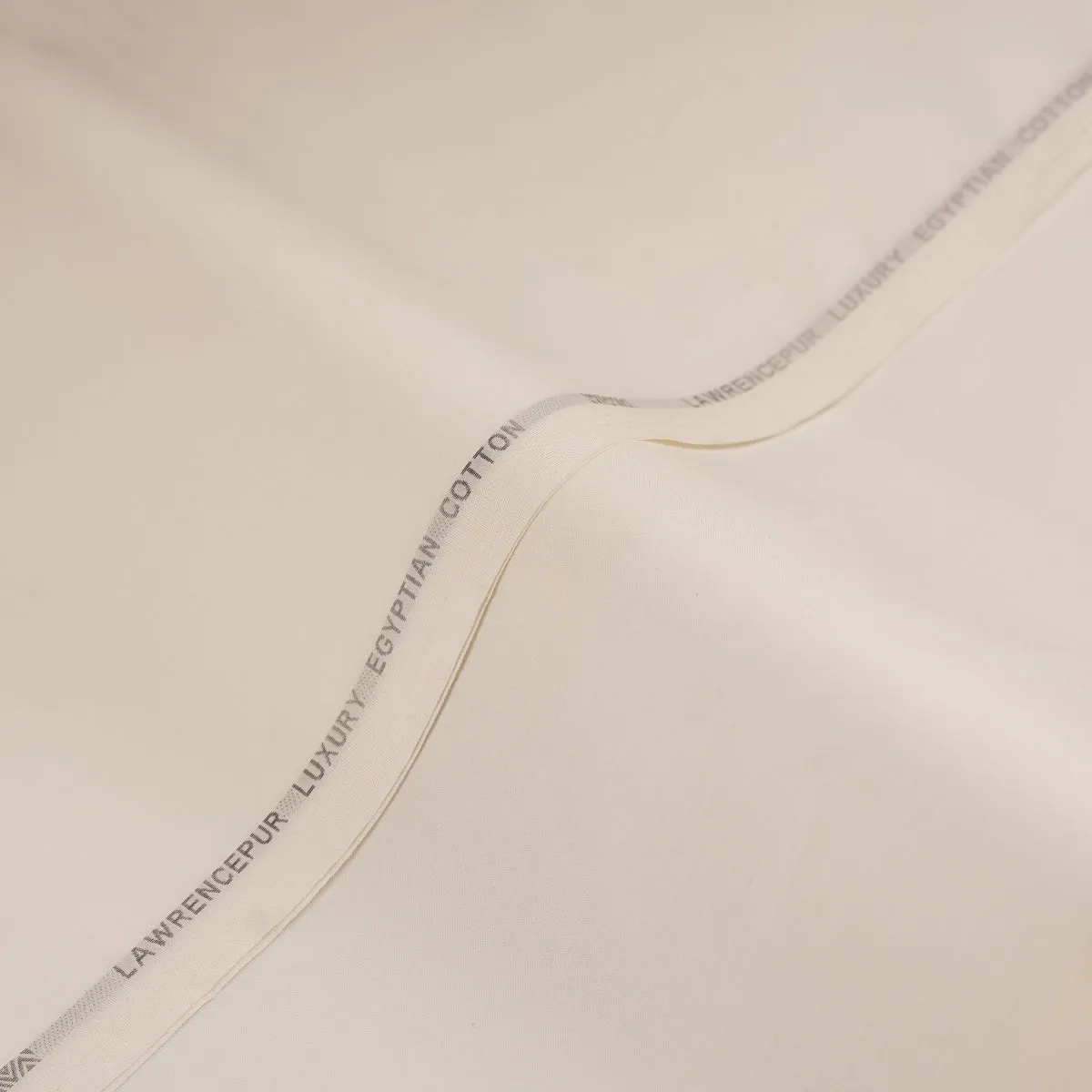 Egg White Plain, Luxury Egyptian Cotton Shalwar Kameez Fabric