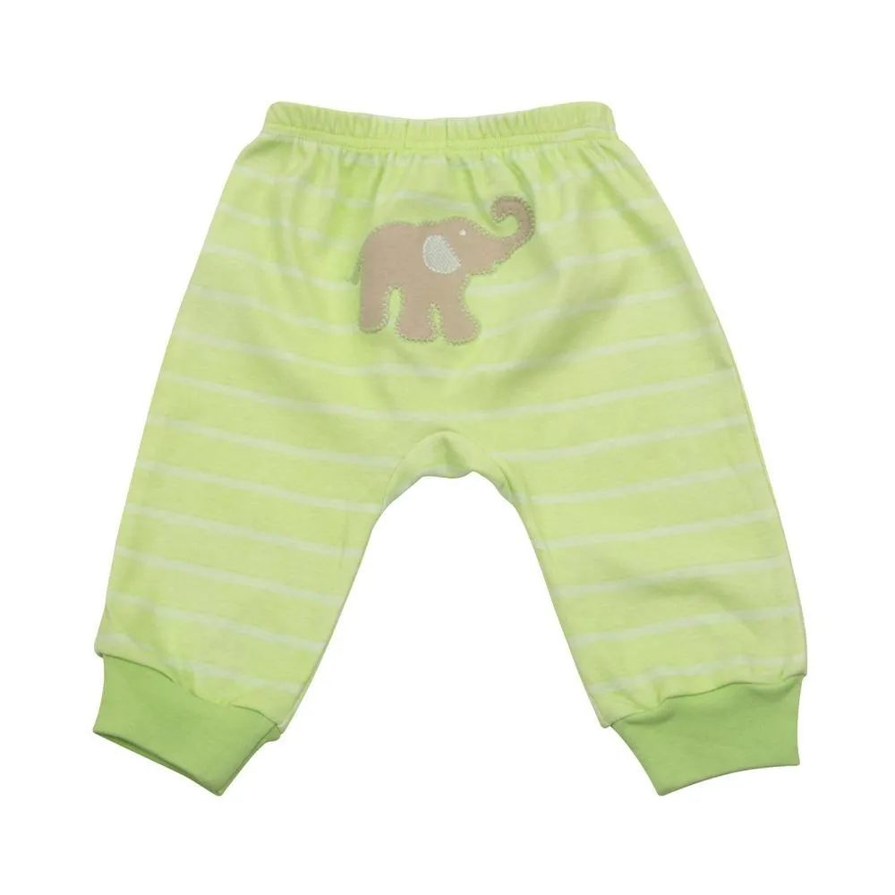 Elephant Lime Stripe Pants 0-6 Months