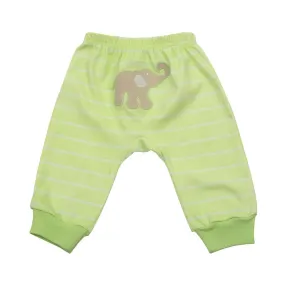 Elephant Lime Stripe Pants 0-6 Months