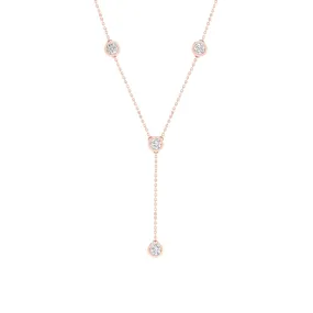 Encompassing Round Stationed Y Necklace