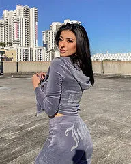Fashion velvet two-piece set AY3310