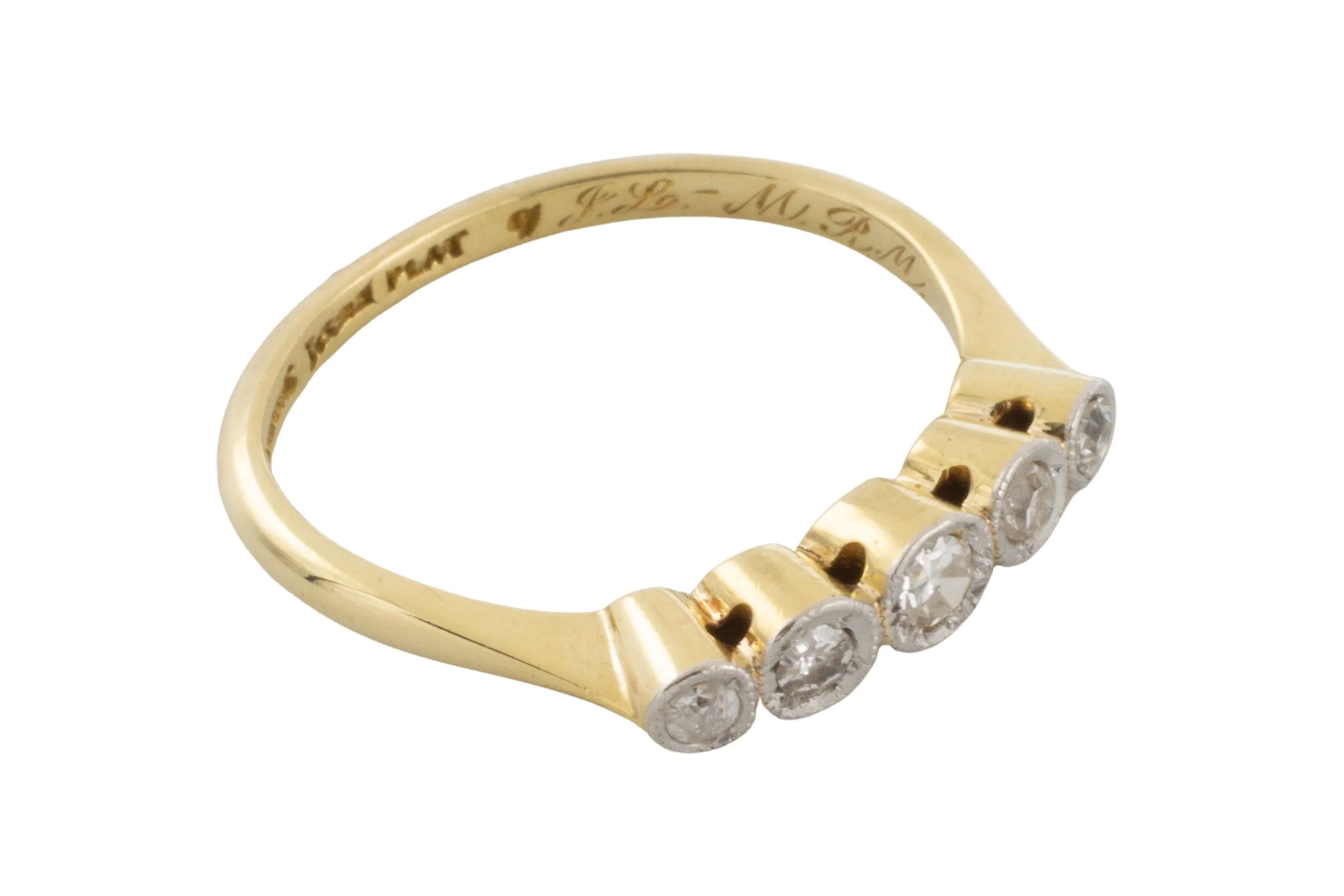 five stone diamond ring from 1926