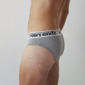Fly Front Brief - Grey Marle