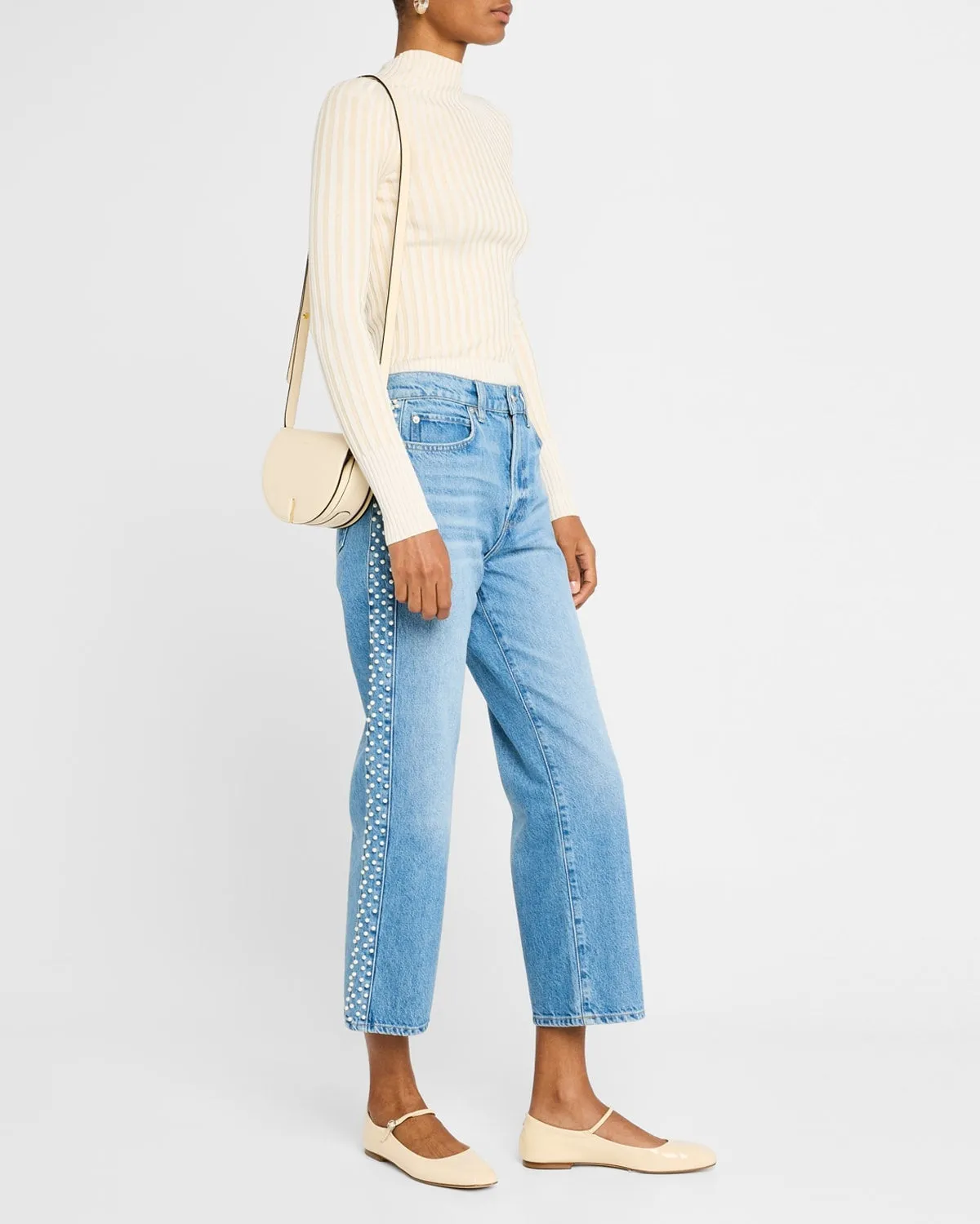 Frame Atelier Le Jane Crop Daylight Pearl