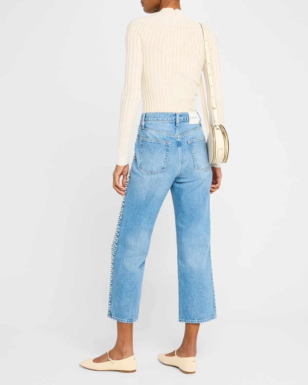 Frame Atelier Le Jane Crop Daylight Pearl