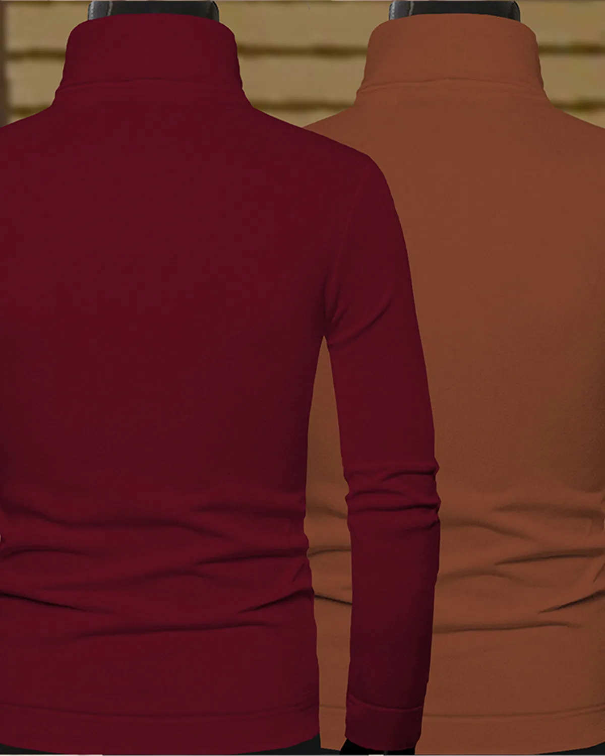 full sleeve tshirt combo of 2 | high neck | all colors