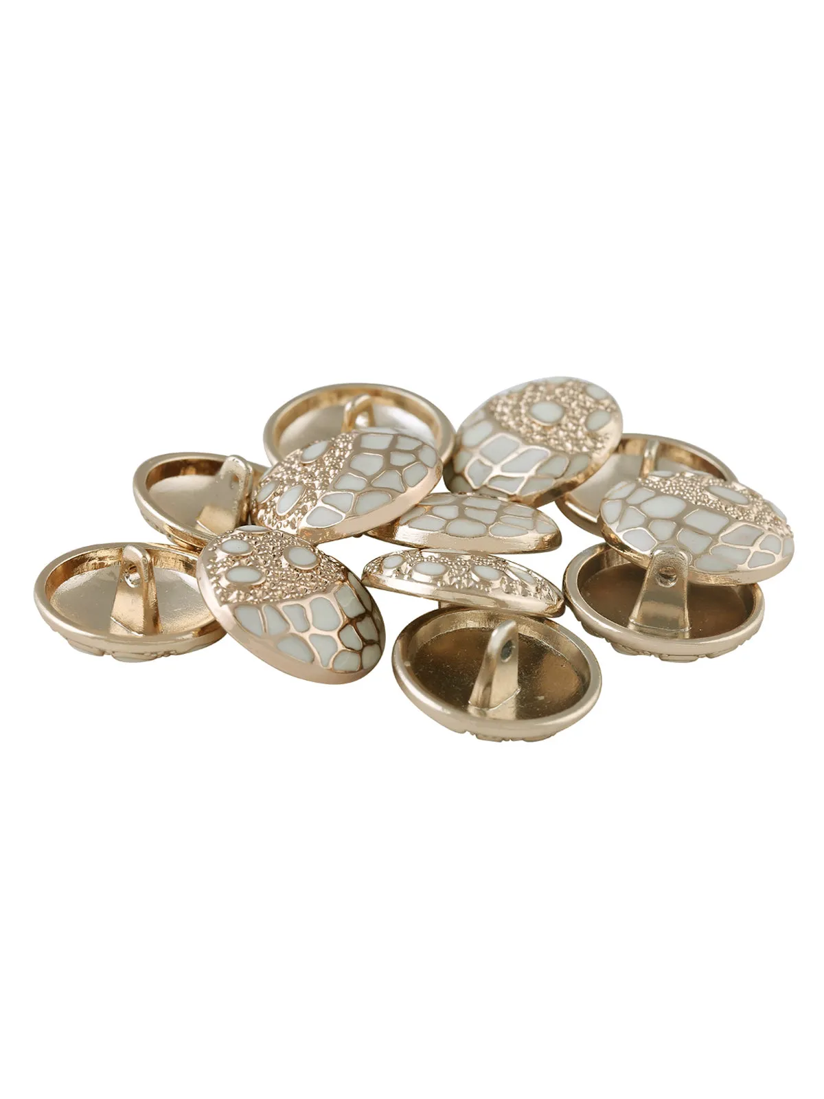 Golden with Enamel Colour Shank Metal Button