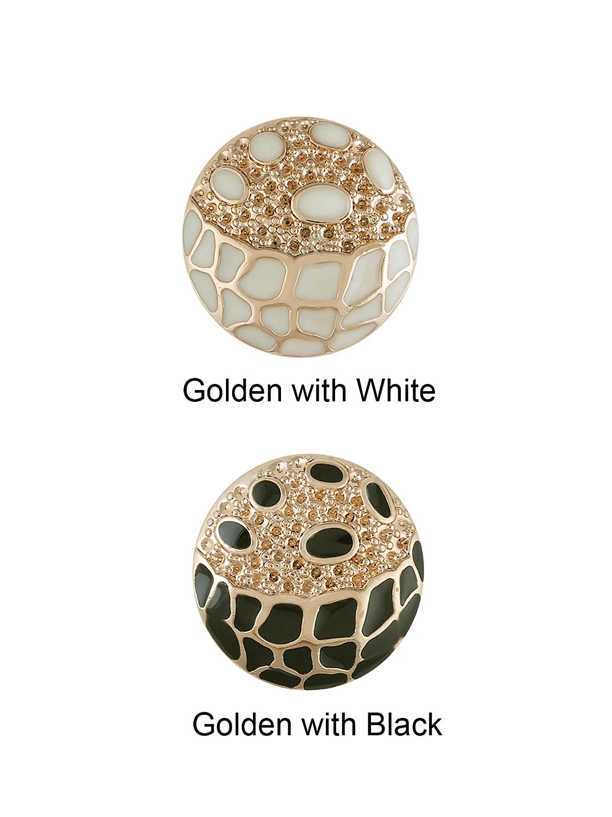Golden with Enamel Colour Shank Metal Button
