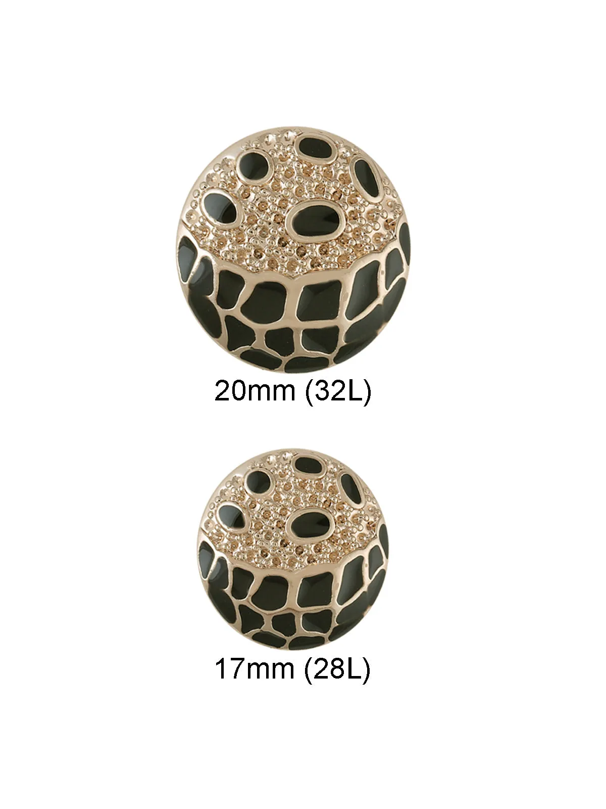 Golden with Enamel Colour Shank Metal Button