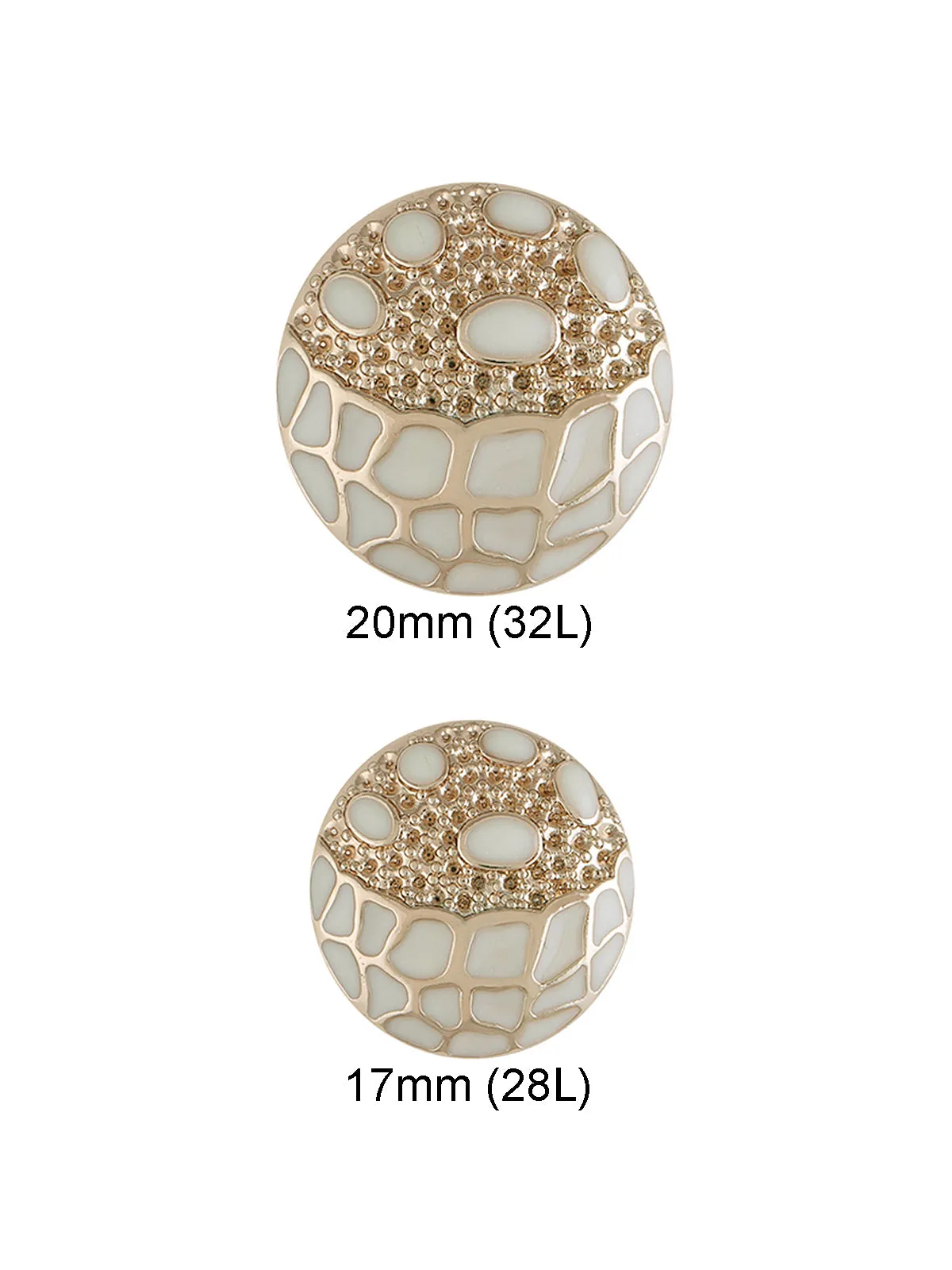 Golden with Enamel Colour Shank Metal Button
